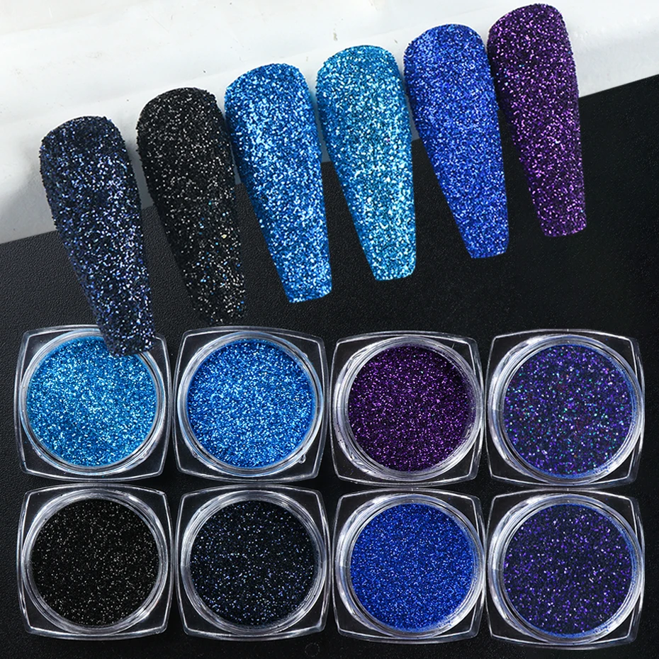 6 шт. голографический порошок для ногтей лазерный блеск Звездные песочные хлопья