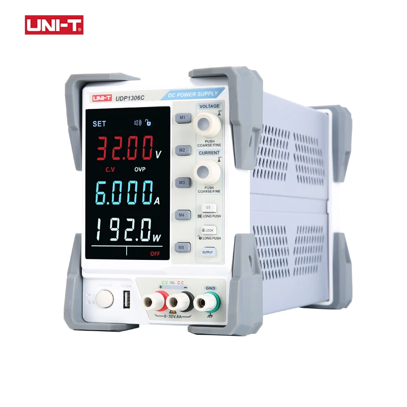 UNI T UDP1306C Регулируемый Линейный DC Питание для лабораторных 4 разрядный Дисплей