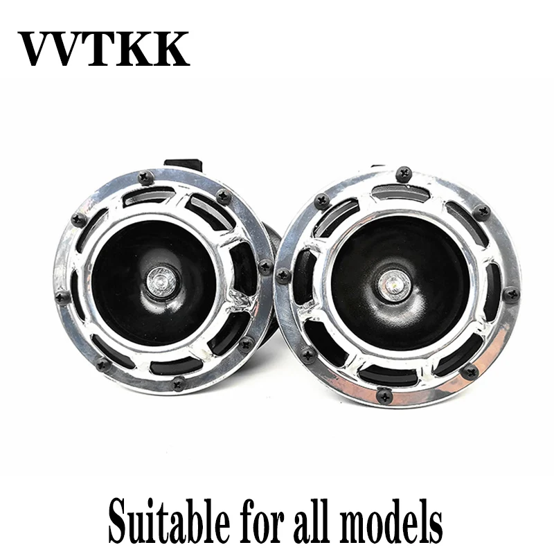 

VVTKK US for Ford FIAT Modify Car Horn Ultrasonic Grille Large Install Horn Universal 118dB Electric Dual Tone Tweeter Canada 3C