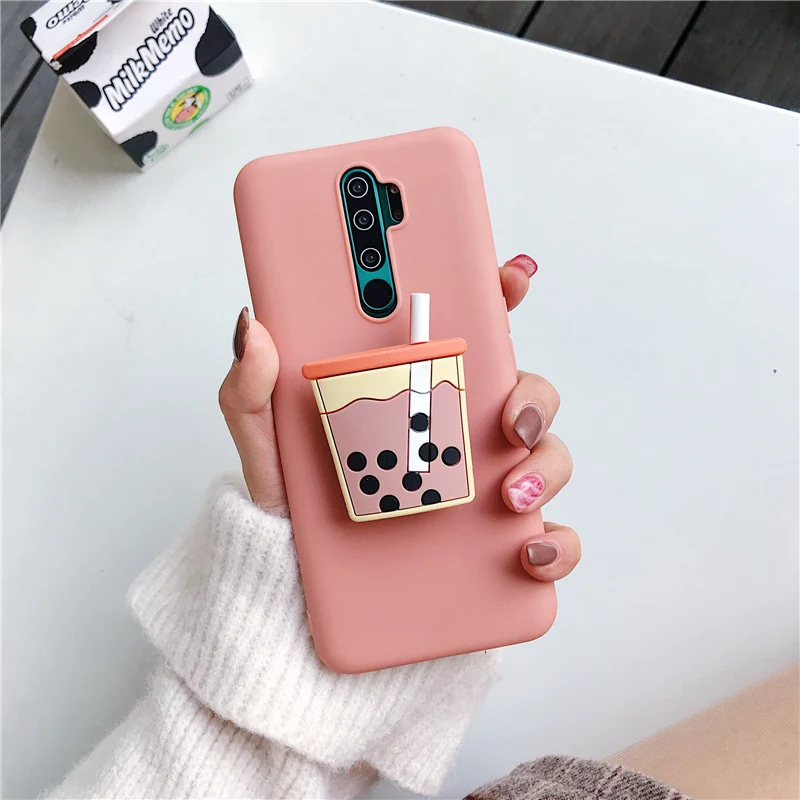 3D Silicone Cartoon Phone Holder Case For Xiaomi Redmi Note 10 Redmi Note 10 Pro Note 10S 9 8T K30 Pro K40 Pro mi poco F3 Cover