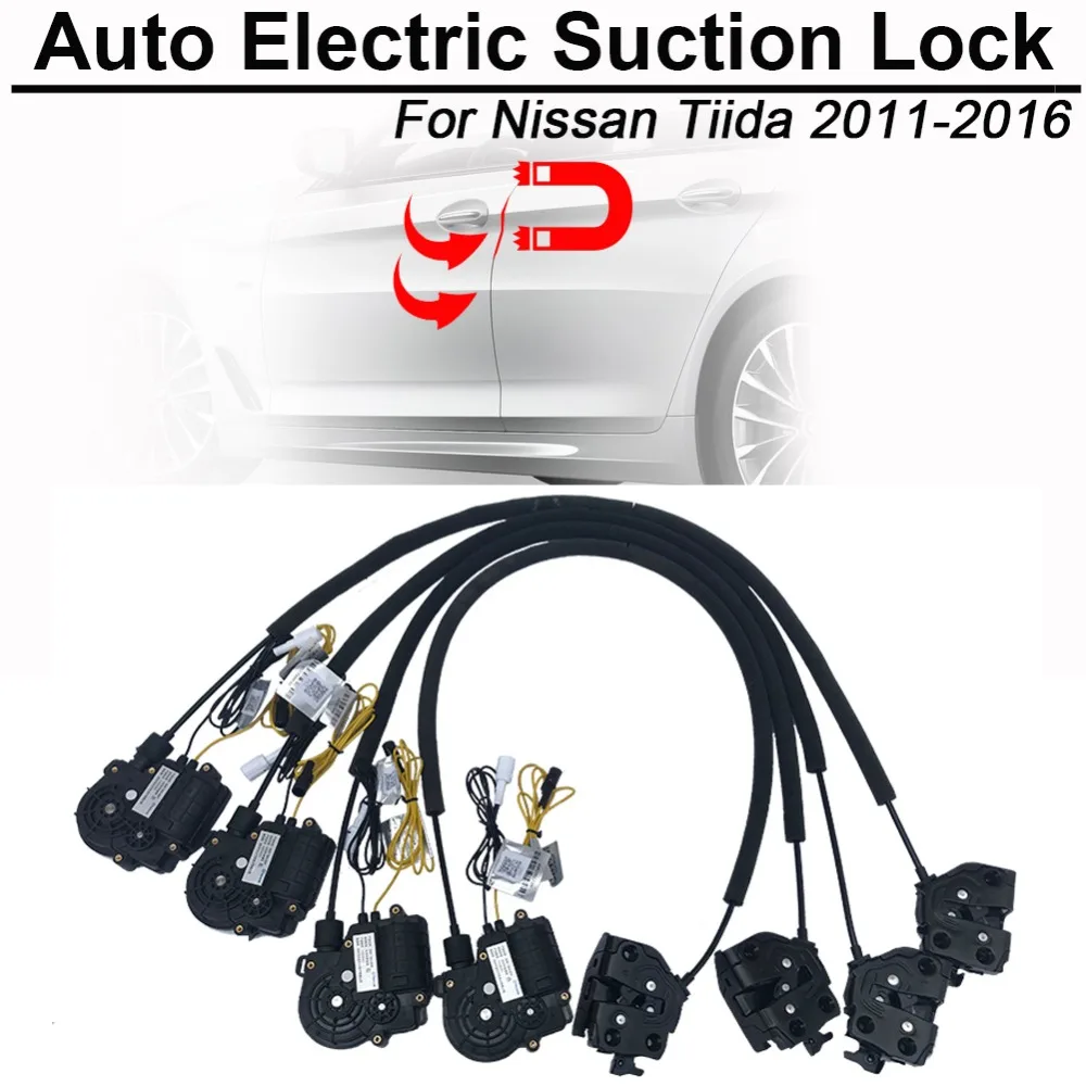 CARBAR Smart Auto Car Electric Suction Door Lock for Nissan Tiida 2011-2016 Automatic Soft Close Super Silence Self-priming | Автомобили и