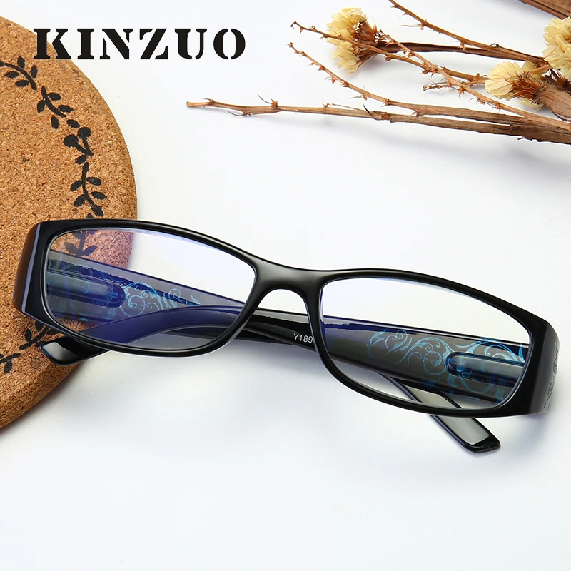KINZUO модная модель очки для чтения многоцветные опционные анти-голубые легкие очки HD смола объектив для мужчин и женщин 18985
