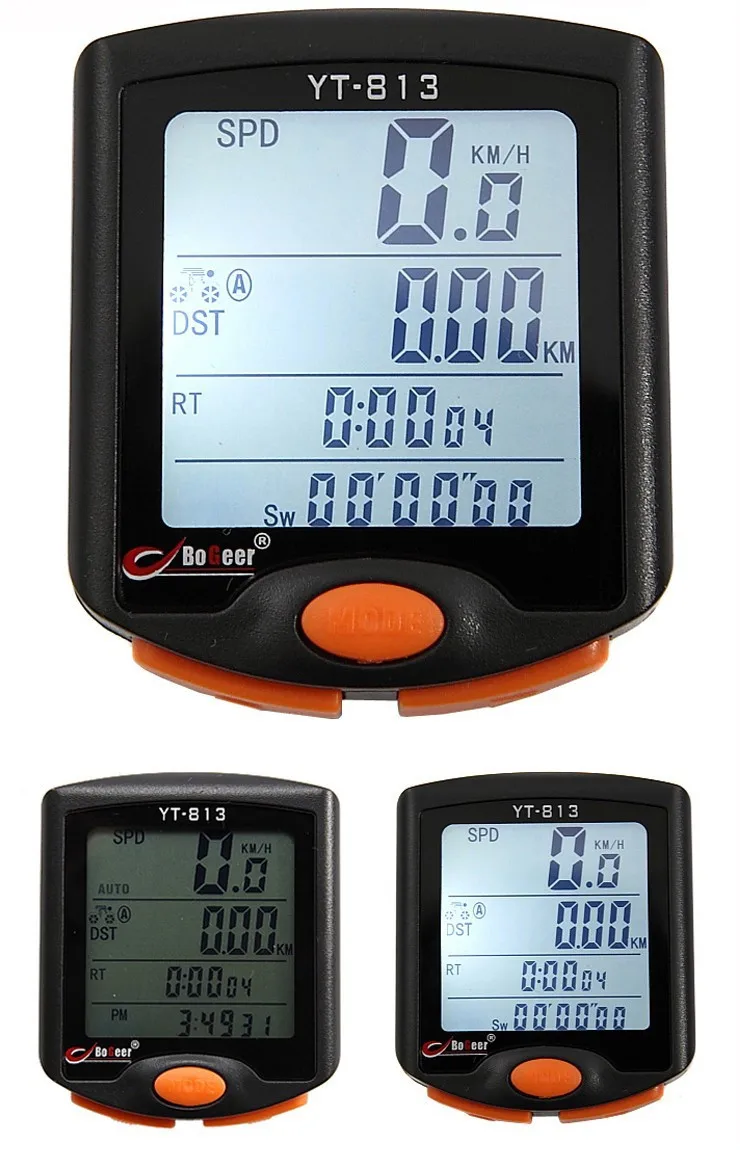Горячая водонепроницаемый велосипедный компьютер проводной MTB велосипед Велоспорт одометр секундомер Спидометр часы светодиодный цифровой скорость