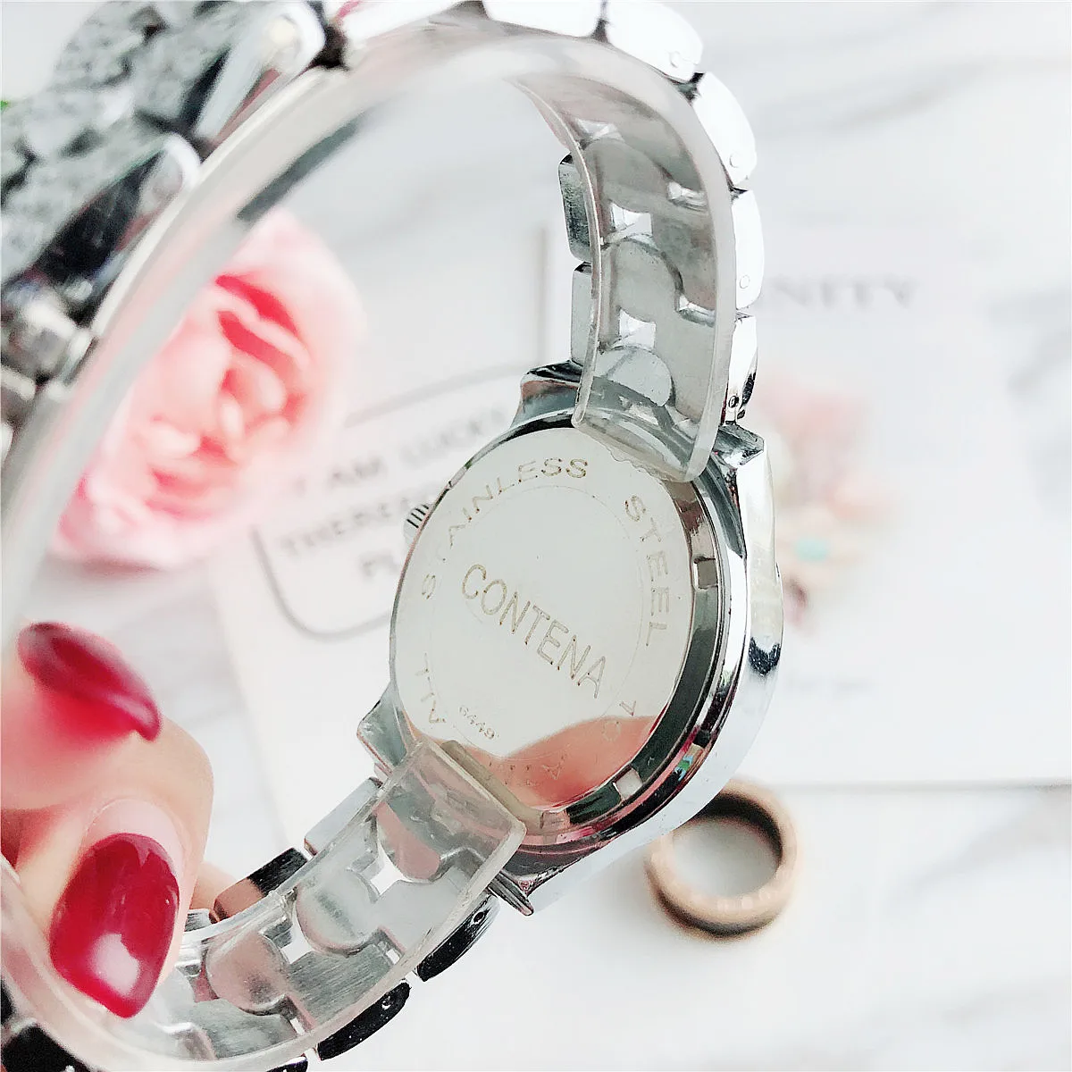 CONTENA часы женские бриллиантовые модные женские часы Relogio Feminino роскошные женские часы Relogio Feminino Montre Femme