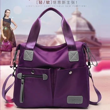 

2020 New Women Large Capacity Nylon Shoulder Bags Waterproof Messenger Crossbody Bags Casual Tote Ladies Outdoor Travelling Bags
