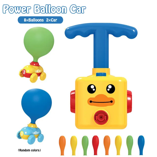 Two-in-one New Power Balloon Car Toy Inertial Power Balloon launcher Education Science Experiment Puzzle Fun Toys for Children 20