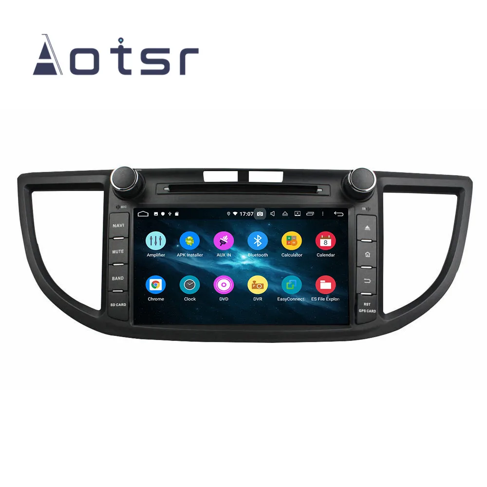 10," 4+ 64G Android 9 DSP ips автомобильный dvd-плеер gps навигация для HONDA CRV 2012- магнитофон головное устройство мультимедийный плеер