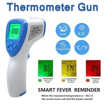 

Infrared Thermometer Temperature Gun Laser Baby Fever Temperature for Body Temperature Measurement for Baby Kids Adult Q30