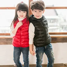 Поставка товаров, тонкий жилет для малышей детский жилет пуховый светильник с капюшоном для мальчиков, хлопковый жилет для школы Unif