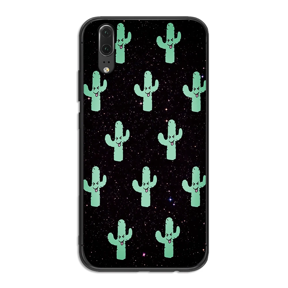 7 Силиконовый чехол для телефона для huawei Y6 Y7 Y9 Prime Коврики 10 20 Pro 2 3 4 Lite Nova 2i 3i 5i Coque кактус - Цвет: 7