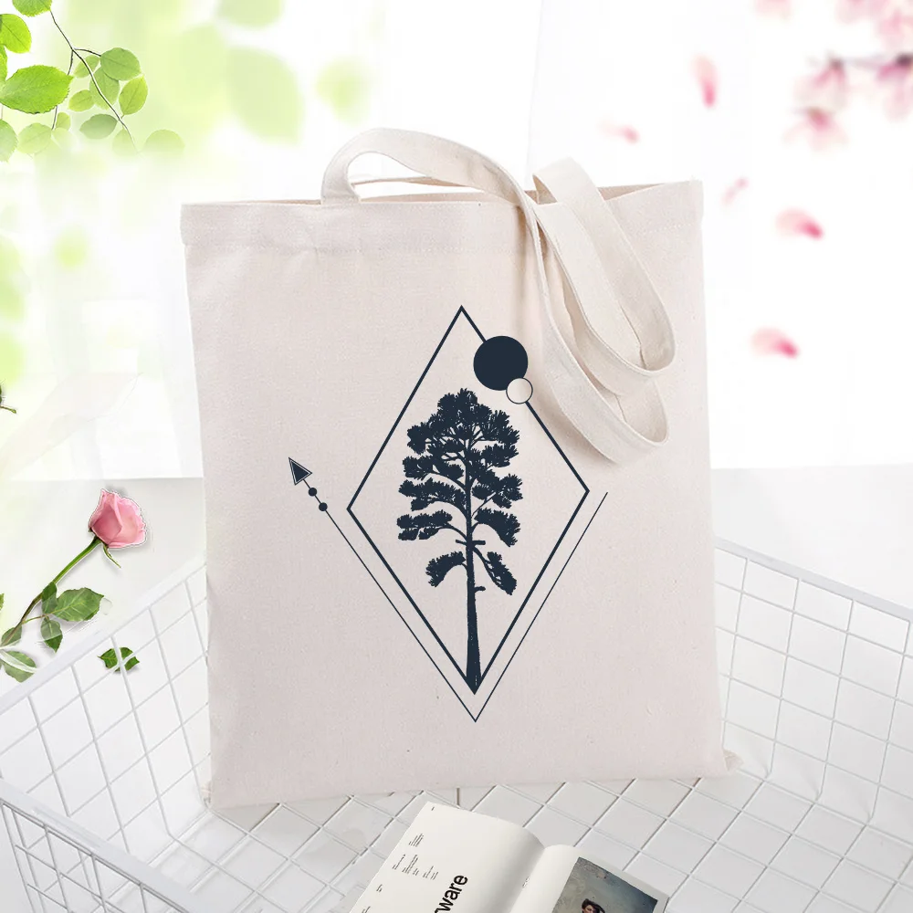 ILLUSTRATIONE034 Холст сумка для покупок текст DIY ежедневное использование пользовательский принт Логотип эко многоразовая утилизация черная иллюстрация - Цвет: ILLUSTRATIONE034