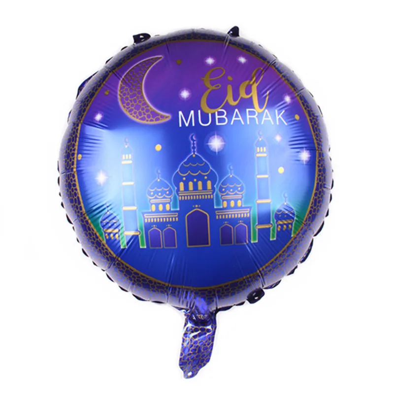 10 шт. 18 дюймов круглый Eid воздушный шар Рамадан EID MUBARAK шар фестиваль вечерние Украшенные гелиевые воздушные шары - Цвет: 10pcs