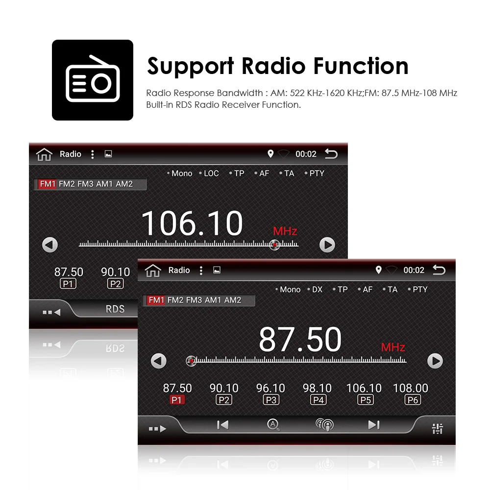 Excellent Quad Core Universal 1 din Android 9.0 Car DVD player GPS Wifi BT Radio BT 2GB RAM 16GB ROM Wifi Steering wheel Free Rear Camera 8 Excellent Quad Core Universal 1 din Android 9.0 Car DVD player GPS Wifi BT Radio BT 2GB RAM 16GB ROM Wifi Steering wheel Free Rear Camera 8
