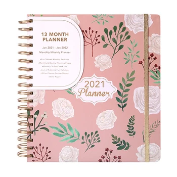

2021 Agenda Planner Organizer Notebook Journal Daily Monthly Weekly Schedule D08A