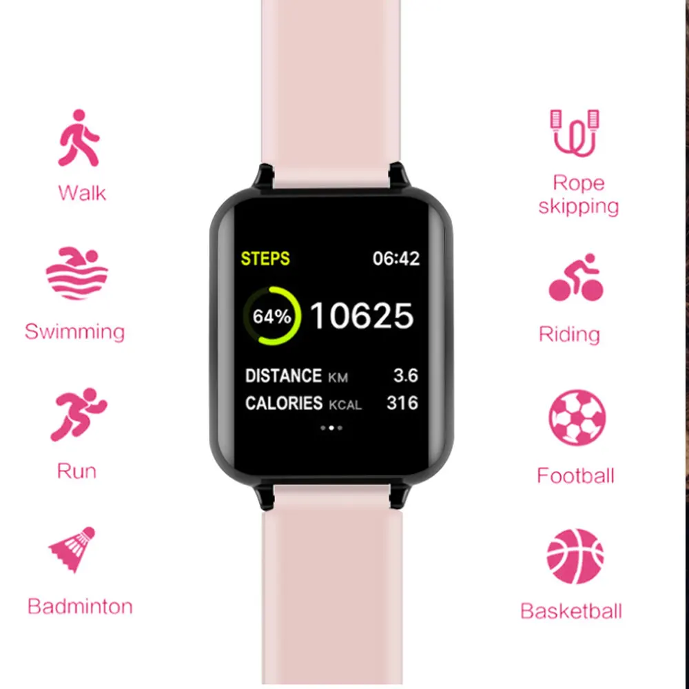 B57 Smartwatch IP67 мониторинг сердца несколько спортивных модель фитнес трекер smartwatch