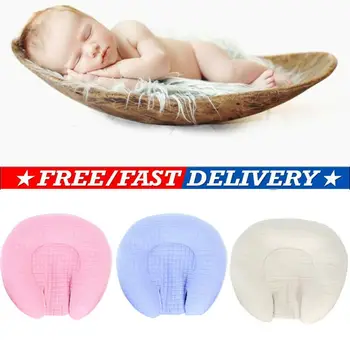 

Velvet Baby Newborn Infant Shaping Pillow Soft Memory Foam Positioner Prevent Flat Head Anti Roll Breathable Newborns Pillow