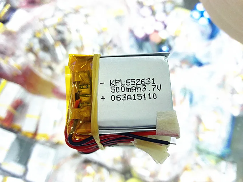 3.7V 500mAh 652631 Lithium Polymer LiPo li ion Rechargeable Battery For Mp3  MP4 MP5 GPS PSP bluetooth electronics part|battery for mp3|lithium  polymerfor mp3 - AliExpress