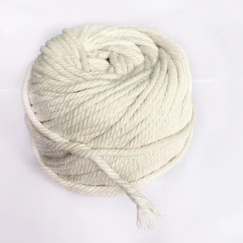 

100 Yards/92 Meters 100% Pure Cotton Rope Braided Cord String Twine Sash 4mm