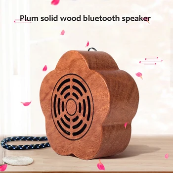 

Wooden Portable Wireless Speaker Outdoor Mini Bluetooth Speaker With Microphone Support TF Card FM Radio Mobile Phone