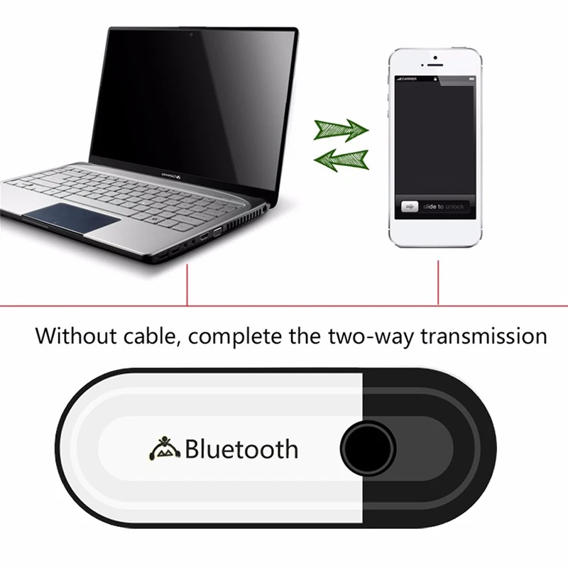 Bluetooth 5.0-Empfänger USB und 3,5 mm AUX 2-in-1-Audio-Wireless-Adapter für Kopfhörer-Lautsprecher Car Kit USB-Dongle Verbessert_voghion.com