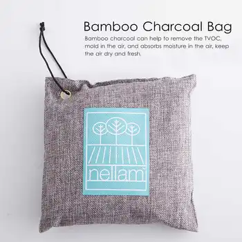 

New 500g Bamboo Charcoal Bag Hook Set Package Charcoal Air Purifier Home Car Room Cabinet Refrigerator Air Freshener Odor Deodor