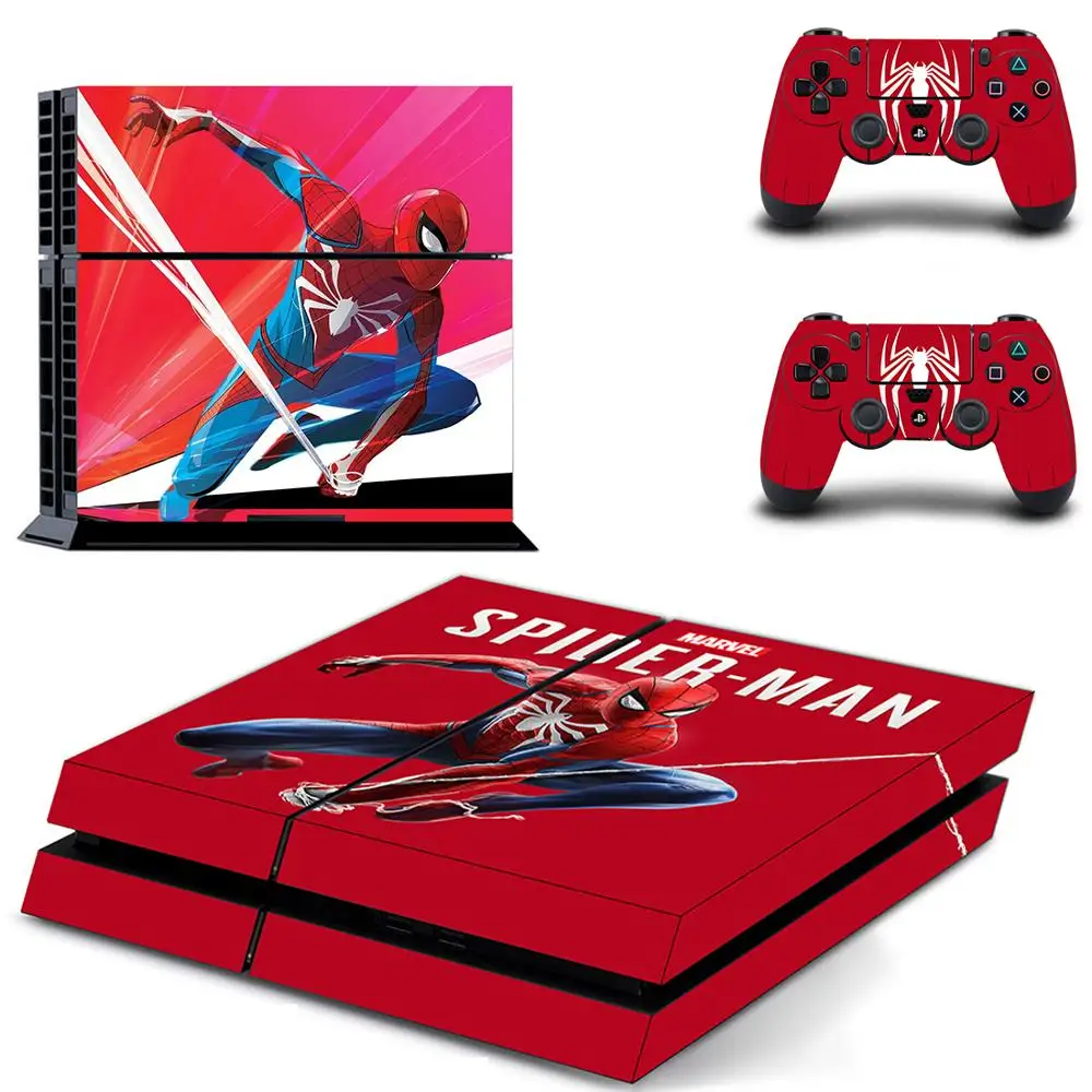 QPTM0026 Мстители Человек-паук полное покрытие PS4 наклейка s Play station 4 кожа Наклейка для playstation 4 PS4 консоль и контроллер кожи - Цвет: QPTM0026