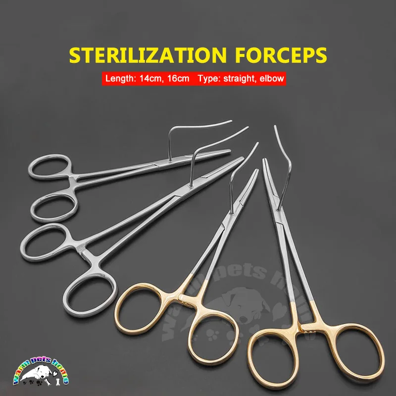 

Cat Dog Sterilization Tool Animal Pet Sterilization Pliers Ligation Fixed Forceps Ovary Ligation Sterilization Pliers Veterinary
