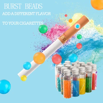 

500pcs/pack Taste Cigarette Pops Beads Fruit Flavour Mint Flavor Cigarette Holder Smoking Accessories Men Gift Cigarette Holder