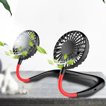

Hands-Free Fan Neck Hanging USB Rechargeable Dual Fan Summer Portable Fan Arctic Air Mini Air Cooler Conditioner Fan for Room