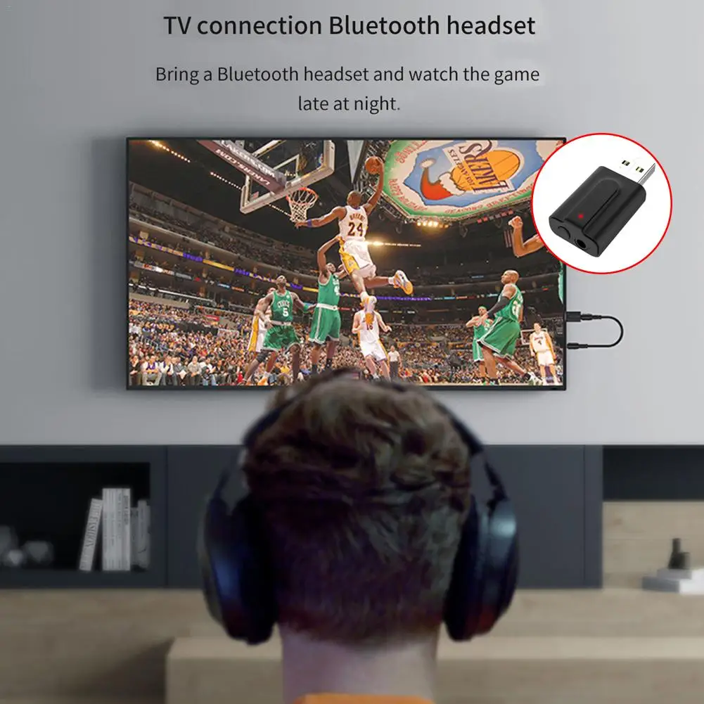 USB Bluetooth передатчик приемник 2 в 1 Bluetooth 5,0 ТВ компьютер беспроводной аудио Bluetooth адаптер