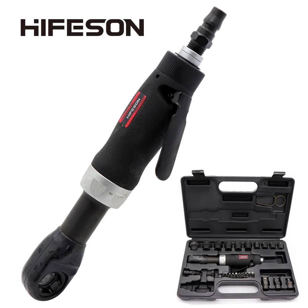 Перфорированный пневматический храповой ключ HIFESON 8-21 мм рукав локоть ветер