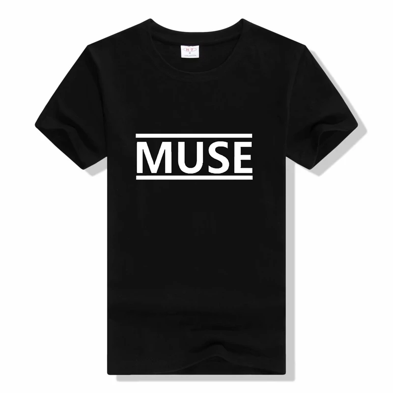 100% хлопок высокое качество футболка с буквенным принтом muse Rock Band коротким