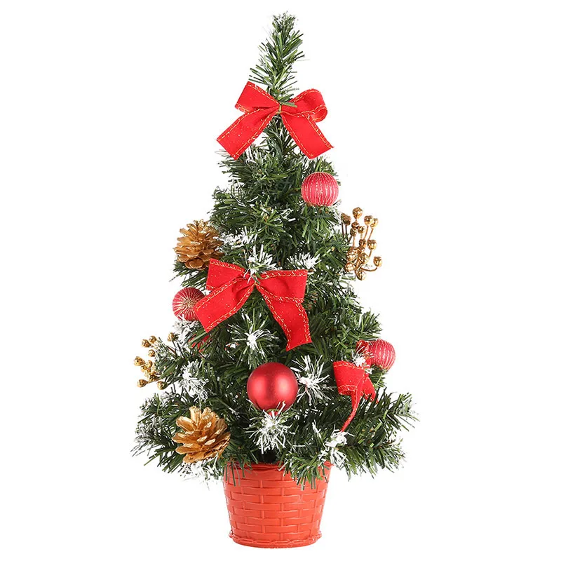 red 40cm Украшение для рождественской вечеринки, мини-декор для дерева, настольный стол, праздничное Рождественское украшение - Цвет: red 40cm
