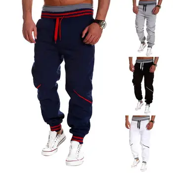 

Men Pants Joggers Fashionable Overalls Pants Trousers Casual Contrast stitching Men Sweatpants