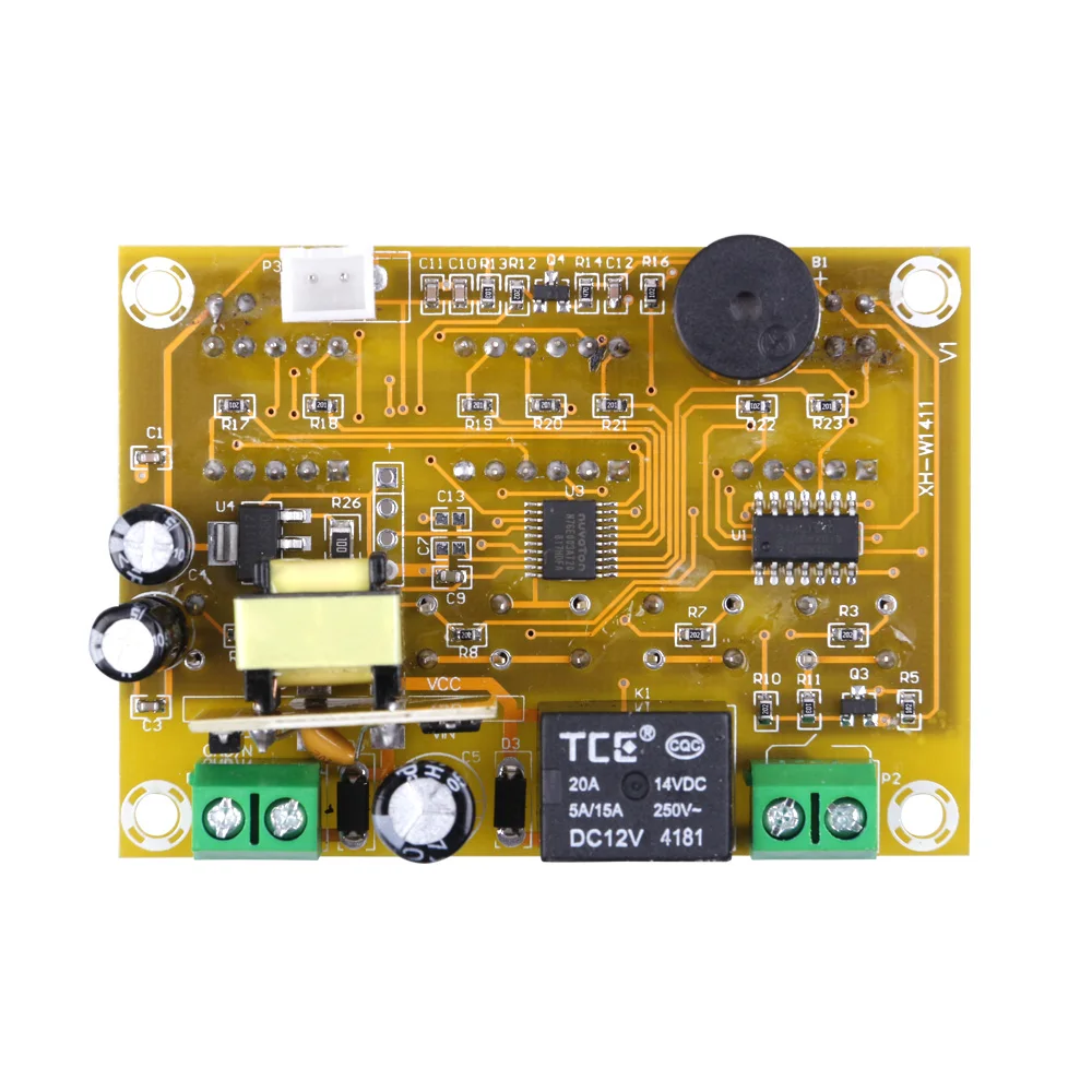 XH-W1411 12V/220V Digital Three-display LED Temperature Controller Thermostat Control Switch -19~99