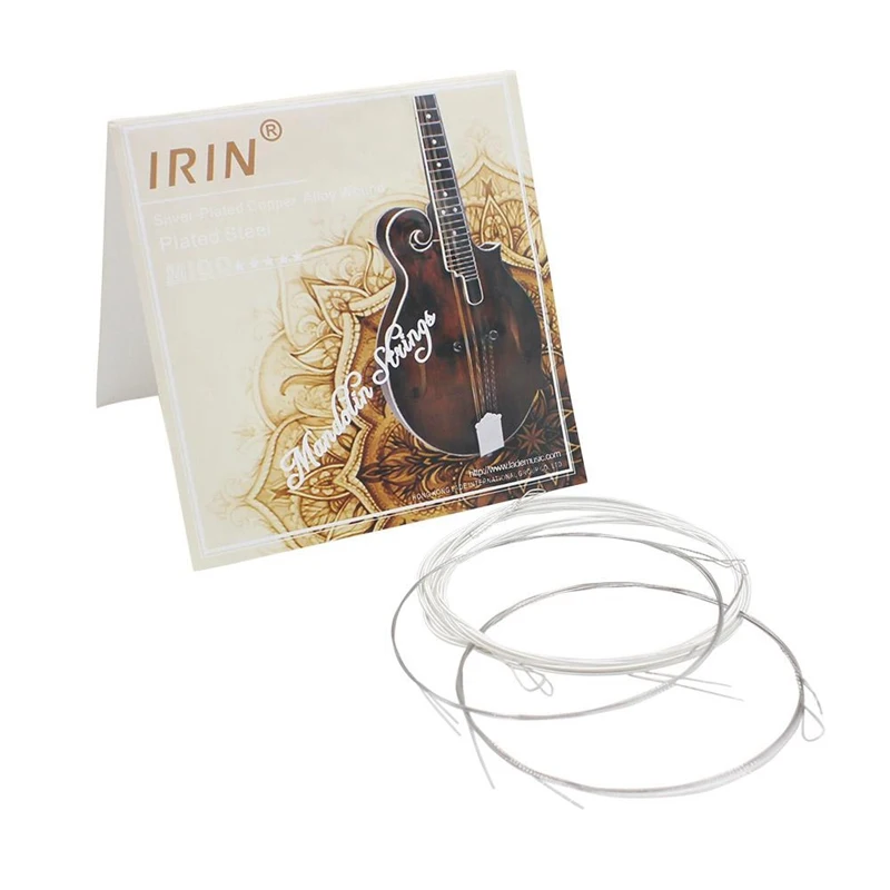 

IRIN 8 Pcs/Pack Mandolin Strings String Set G D A E Mandolin Accessories M100