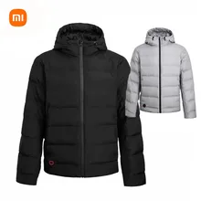 XIAOMI  Mijia Graphene Down Jacket Heated Jackets Coats USB Fast Charging Temperature Control Waterproof Hoodie Mi For Fishing
