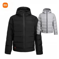 XIAOMI  Mijia Graphene Down Jacket Heated Jackets Coats USB Fast Charging Temperature Control Waterproof Hoodie Mi For Fishing