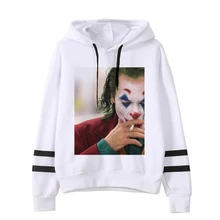Горячая Распродажа Джокер Хоакин Феникс худи с принтом с капюшоном для мужчин и женщин Ужасы толстовки Одежда Harajuku повседневные Kpop толстовки