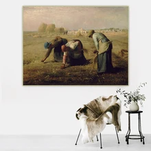 Цитон Жан Франсуа Millet 《 The Gleaners Canvas холст искусство Масляная