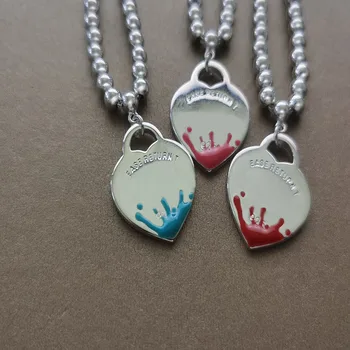 

S925 pure silver 1:1 fashion heart-shaped colored enamel ladies fashion bracelets