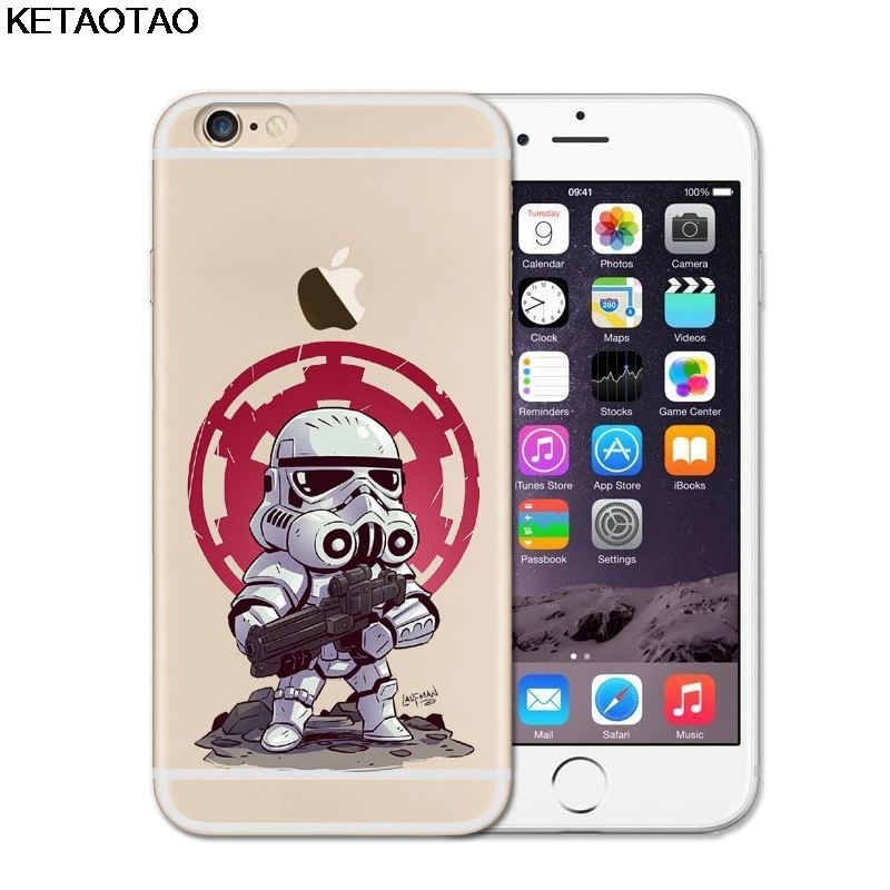 KETAOTAO Marvel DC Comics супергерой чехол для телефона s для iPhone 4S 5C 5S 6 6S 7 8 Plus X Чехол кристально чистый мягкий TPU чехол s - Цвет: Коричневый