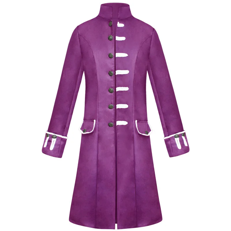 Medieval Vintage Men Jacket Retro Renaissance Outfit Gothic Prince Coat Halloween Cosplay Costumes |