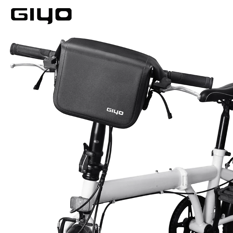 

GIYO Waterproof Bicycle Handlebar Bag Quick Release BikePannier Front Frame Storage Cycling Basket Bag for Commuter Casual Bike