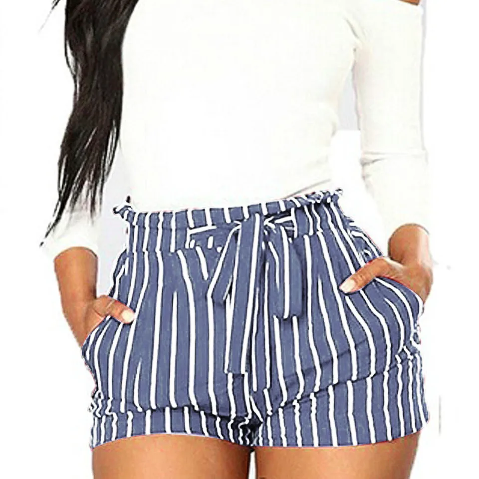 striped biker shorts