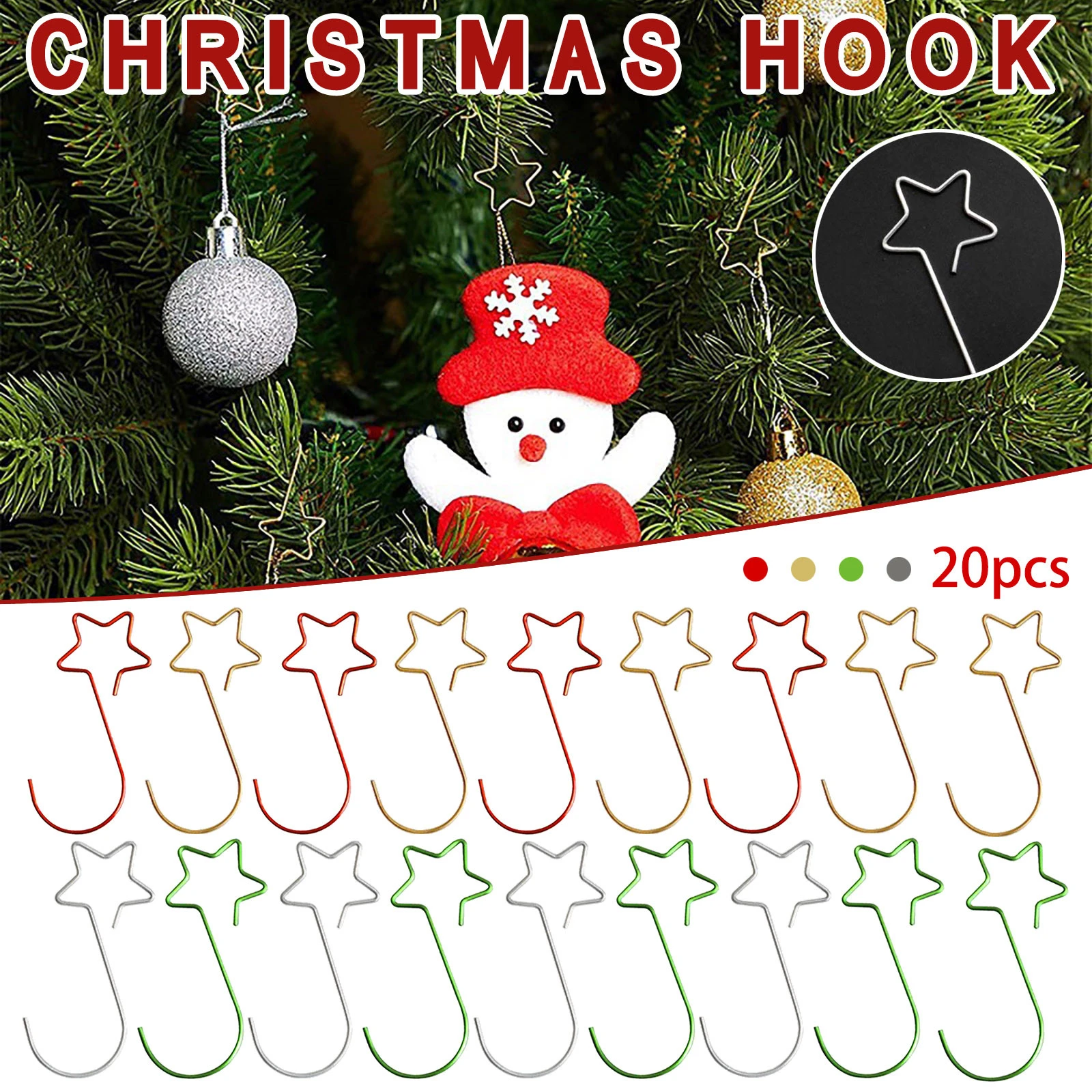 Hangar Christmas 2022 20 Pieces Christmas Ornaments Hooks Stainless Steel Star Shaped Hangers  Christmas Tree Star Shaped Hooks Christmas Hooks 2022|Pendant & Drop  Ornaments| - Aliexpress