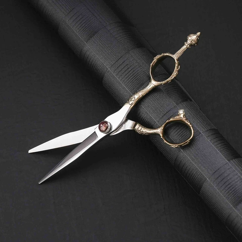 Tesouras de Corte do Salão Polegada Atacado Inoxidável Cabelo Japonês Conjunto Tesoura 6 440c Aço 10 Beleza e saúde