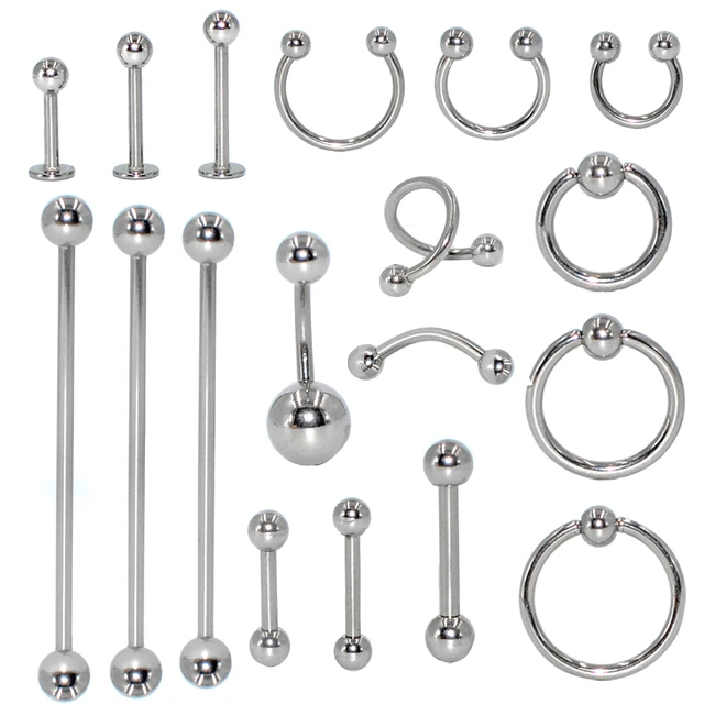 Conjunto De Piercing De Sobrancelha De Titânio, Brinco Industrial De  Cartilagem, Língua, Lábio, Nariz, Septo, Anel, Barra, Mamilo, Joias  Corporais, 1 Peça - Joias Para O Corpo - AliExpress