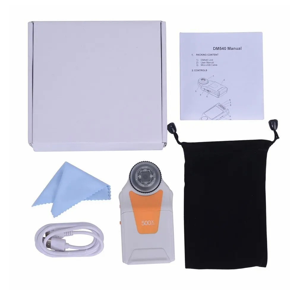 

500X Optical Zoom Mini DV Portable 2.7-Inch Color LCD Screen 5MP Magnification Microscope For Observation Video Recording
