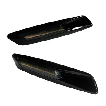 

Car Left Right Smoked Led Side Marker Lights Lens Fender Replacements For BMW 1 3 5 X3 Series Signal Lamp